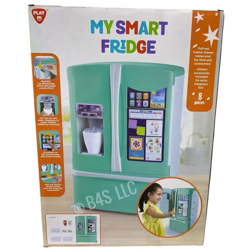 Play My Smart Fridge Double Door Learning Kids Toy Refrigerator